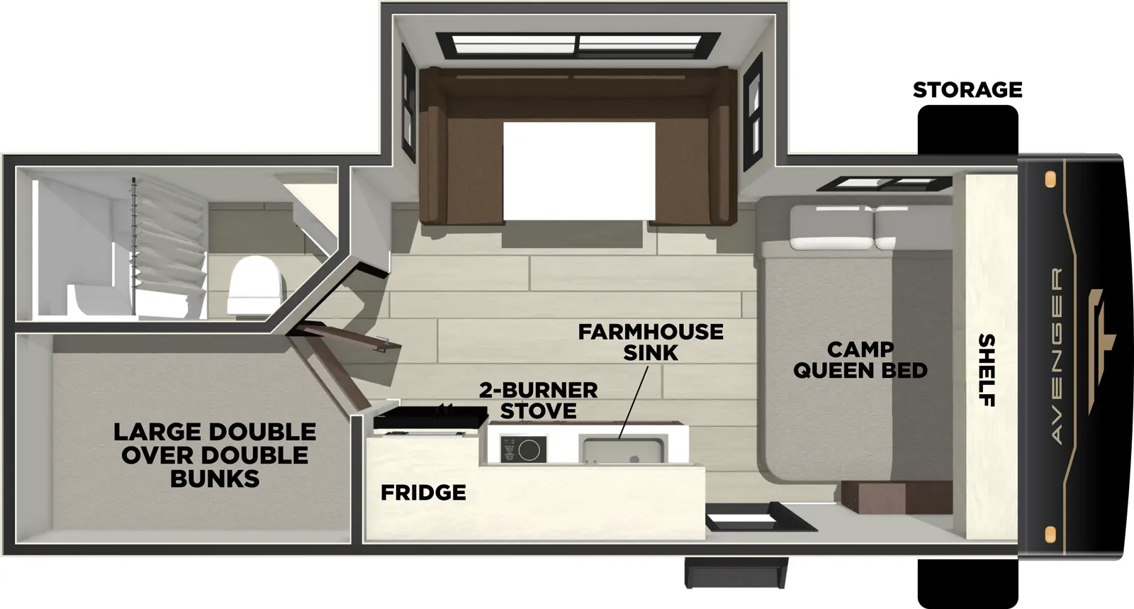 Avenger 18DBS Floorplan